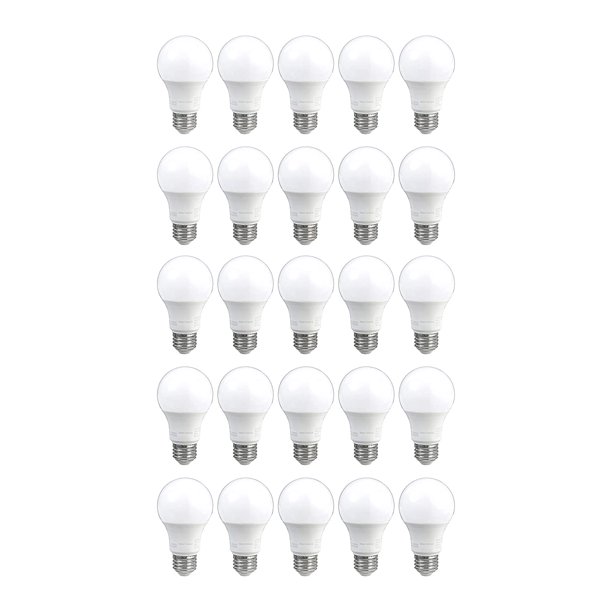 40 Watt Equivalent Hours Dimmable 450 Lumens Energy Star And Cec California Compliant A19 Led Light Bulb Pack Of 25 Daylight Walmart Com Walmart Com 40 Watt Equivalent Hours Dimmable 450 Lumens Energy Star And Cec California Compliant A19 Led Light Bulb Pack Of 25 Daylight Walmart Com Walmart Com