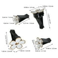thumbnail image 5 of TABLZONE White Daisy Car Air Freshener Vent Clips, PVC and Zinc Alloy Material for Vehicle Interior Fragrance, 5 of 6