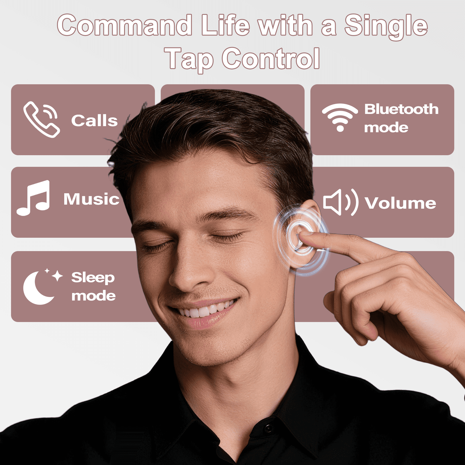 AI Sleep Earbuds Bluetooth 6.0 in Ear, Mini Sleep Headphones with Sleep Monitor and APP, Small Earplugs for Side Sleepers, 48H Playtime Sleep Earphones with Sleep Mode, Personal Alarm, Rosegold