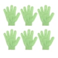 thumbnail image 3 of Guantes Exfoliantes de Cuerpo de Baño Sunnimix 6 Piezas color verde, 3 of 8