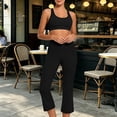 thumbnail image 4 of Aofany Two Piece Yoga Sets for Women Workout Outfits for Women 2 Piece Seamless Crop Tank High Waist Yoga Leggings Sets, 4 of 8