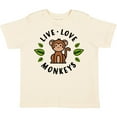 thumbnail image 3 of Inktastic Live Love Monkeys Boys or Girls Toddler T-Shirt, 3 of 5