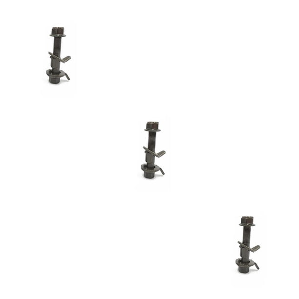 Speravity Pernos de inclinación de alineación de rueda de 3 piezas tornillo de mantenimiento de reparación de automóvil ajustable neumático Type1 NO1