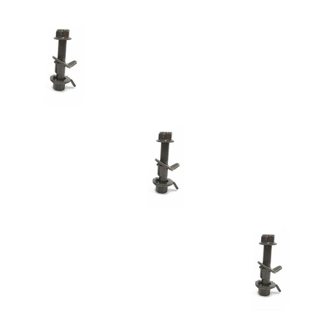Kenally Pernos de cámara de alineación de rueda de 3 piezas, tornillo de reparación de automóvil de Metal de hierro ajustable, accesorio de Type1 NO1
