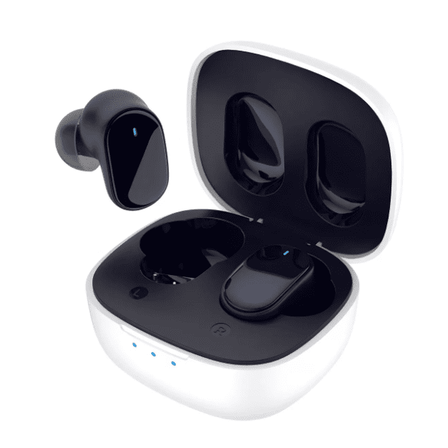 Auriculares in-ear gamer inalámbricos Wünd TWS7 negro con luz LED