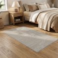 thumbnail image 2 of ODIKA 5'x7' Beige Champagne Reflection Geometric Washable Area Rug Contemporary Abstract Mosaic Textured With Dimensional Block Grid Non-Slip, Chair-Friendly for Dining Room, Under Table, Home Office, 2 of 7
