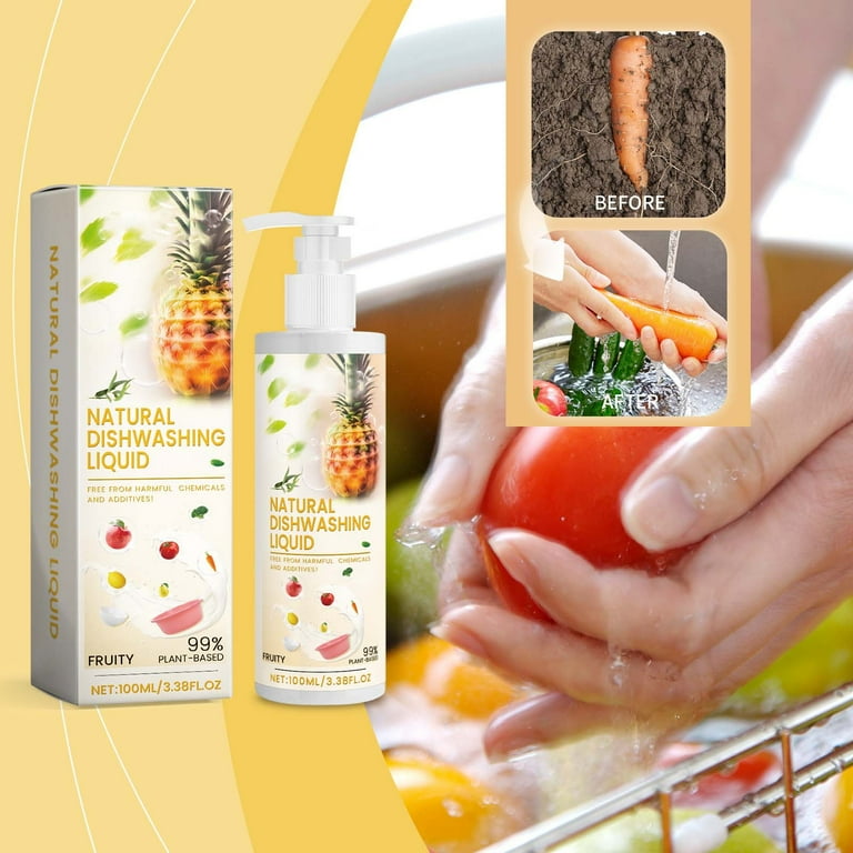 Grrvtrz Fruit and Vegetable Cleaner Gentle Degreasing Dishwashing