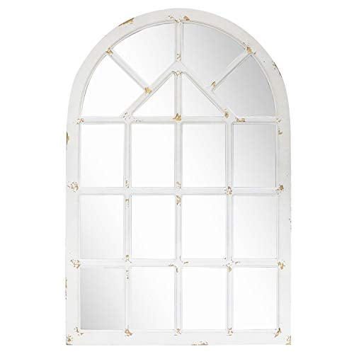 Barnyard Designs Rustic Wood Window Mirror Decorative Arched Frame Wall Vintage Primitive Country Farmhouse Decor 48 X 32 Com - Window Mirror Wall Art Barnyard Designs Rustic Wood Window Mirror Decorative Arched Frame Wall Vintage Primitive Country Farmhouse Decor 48 X 32 Com - Window Mirror Wall Art