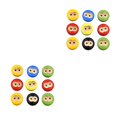 thumbnail image 4 of Minnieouse 100 Pieces Wood Buttons Mixed Cartoon Animals Monkey Button Cute Headwear Crafts Scrapbooking Accessories Style Fasteners 2Conjunto, 4 of 6