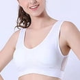 thumbnail image 2 of JINMGG Womens Plus Size Clearance $5 Women Sports Bra without Steel Ring No Chest Support Yoga Running Vest White S, 2 of 6
