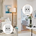 thumbnail image 4 of Yayeee Toggle Light Switch Wall Plate 1-Gang 4.5"x2.7" Home Decorative Outlet Cover, White Cat, 4 of 7