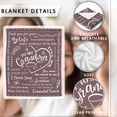 thumbnail image 2 of Gifts for Grandma, Grandma Grandparents Day Birthday Gifts Soft Flannel Blanket, Grandmother Gifts from Grandchildren, Grandma Gifts for Mothers Day, The Best Grammy Ever Gifts 60x 50, Taupe, 2 of 6