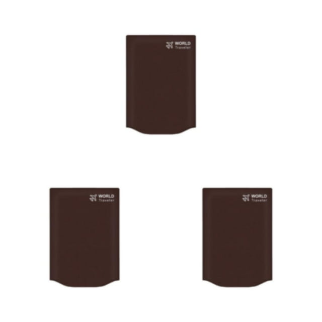 kurtrusly Non-woven Travel Luggage Cover Stylish Sticker Type Waterproof Simple Style Travelling Suitcase Bag Protector Accessories Coffee 30inch 3Set