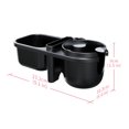 thumbnail image 3 of Portavasos 3 en 1 para cochecito con bandeja para refrigerios y soporte para teléfono, portavasos universal antideslizante y soporte para teléfono para cochecito, bicicleta, silla de ruedas, anda, 3 of 5
