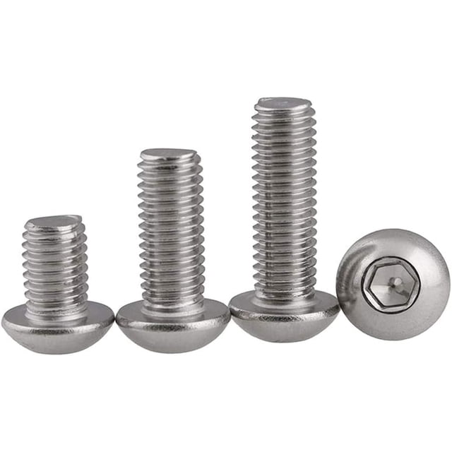 100 Uds M2 * 12mm tornillos de cabeza hueca hexagonal botón de cabeza hexagonal tornillos de Cable/acero inoxidable 304 JM