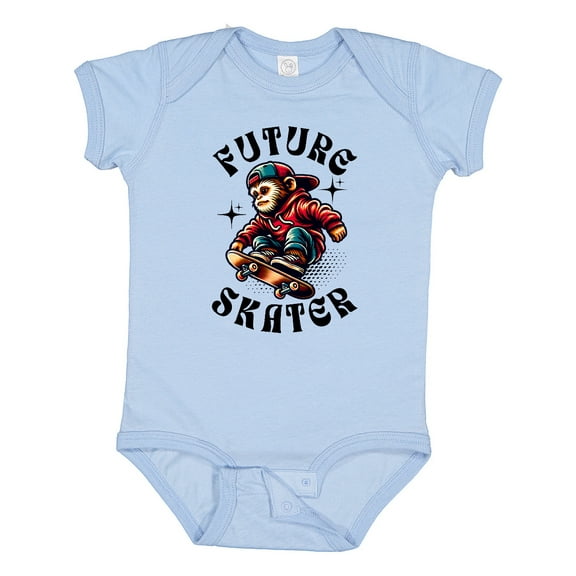 Inktastic Boys Skateboarding Future Skater Boys Baby Bodysuit