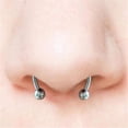 thumbnail image 2 of 16G Anillo de nariz Forma de herradura Anillo de nariz falso Aro Tabique nasal magnético Zhivalor WMPH-893, 2 of 4