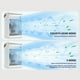 thumbnail image 4 of Humidifier spray fan, colorful night light, desktop water fan, cool mist humidifier, air conditioning fan, LED light, foldable design, metal frame, for bedroom, portable, energy-efficient,, 4 of 9