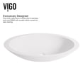 thumbnail image 3 of VIGO Matte Stone Wisteria Composite Oval Vessel Bathroom Sink in White with Amada Faucet and Pop-Up Drain in Matte Black, 3 of 12