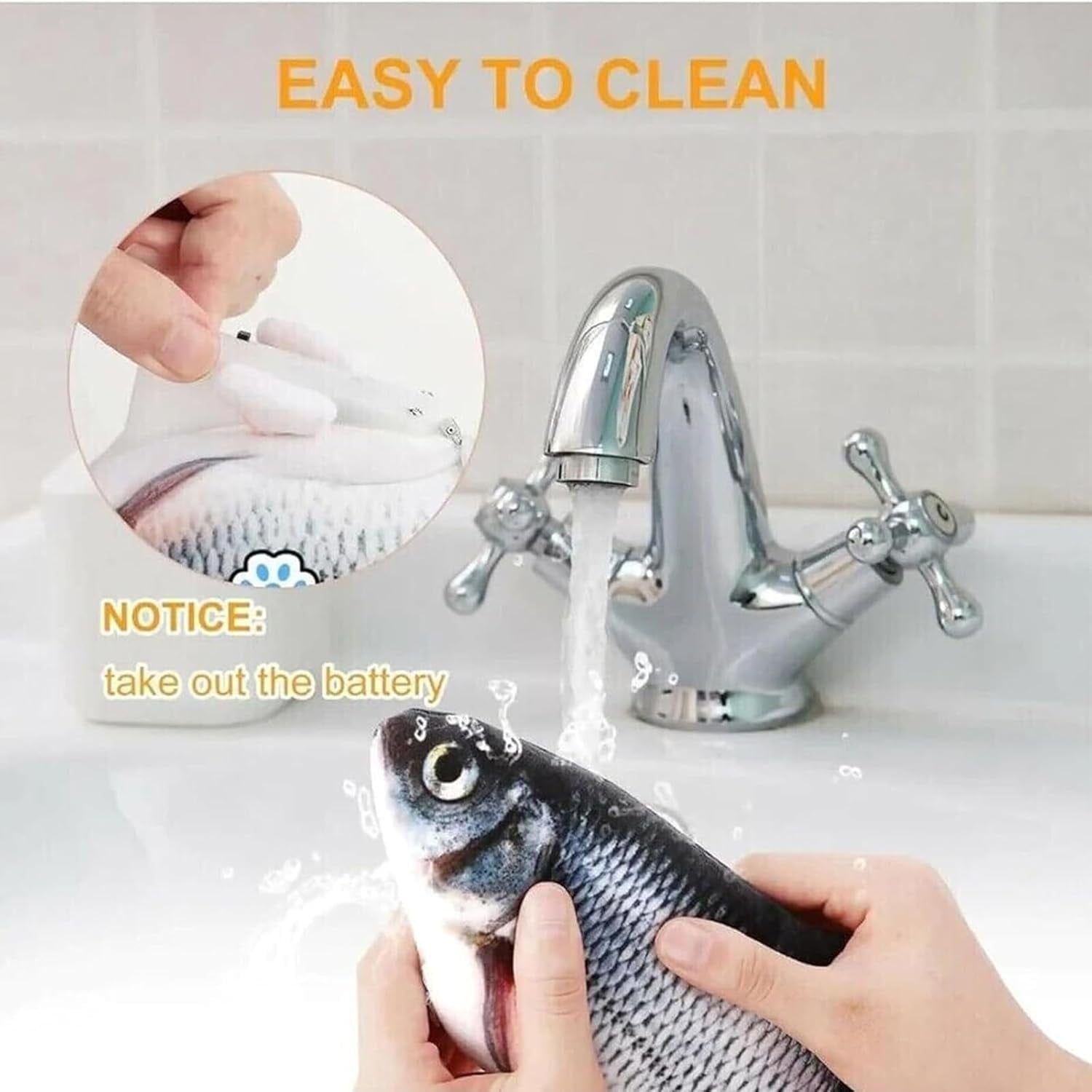 Vibrating Fish for Dogs, Floppy Fish Dog Toy, Moving Dog Toy, Realistic Flopping Fish Rocking Dog Toy, Interactive Dog Toys for Small Large Dogs, Dog Toys for Aggressive Chewers(B,Remote control)