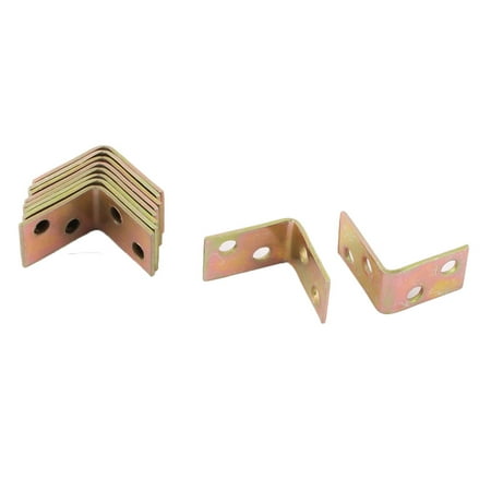 

Uxcell Household Metal Box Table Case Cover Corner Edge Guard Angle Bracket 10 Pcs
