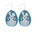 thumbnail image 1 of Fiudx Ofertas flash del día solo en línea Pendientes de sintética y estampados de huevos en día de Pascua, delicias y alegrías modernas de la mujer, 1 of 2