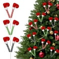 thumbnail image 5 of 3 Pcs, 12inch Christmas Elf Stuffed Legs Stuck Tree Topper Decorations - Plush, Striped, and Colorful with Fixed Wire, Perfect for Holiday Tree Decorations and Party Supplies, Christmas Decorations, 5 of 6