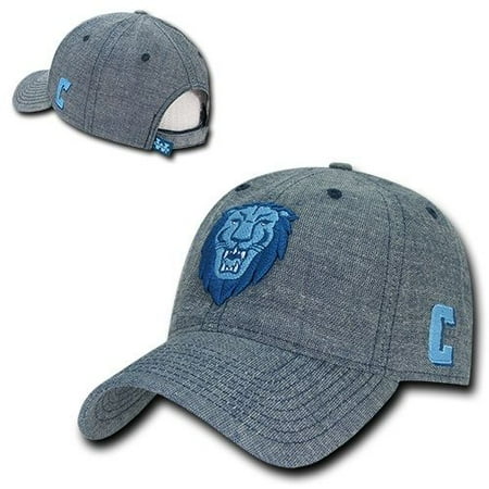 Columbia Cotton Hat - Columbia University Lions NCAA Cotton Polo Structured Baseball Ball Cap Hat
