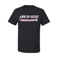 thumbnail image 2 of Wild Bobby Life Is Miami Soccer GOAT Sports Men Tee, Black, Small, 2 of 5