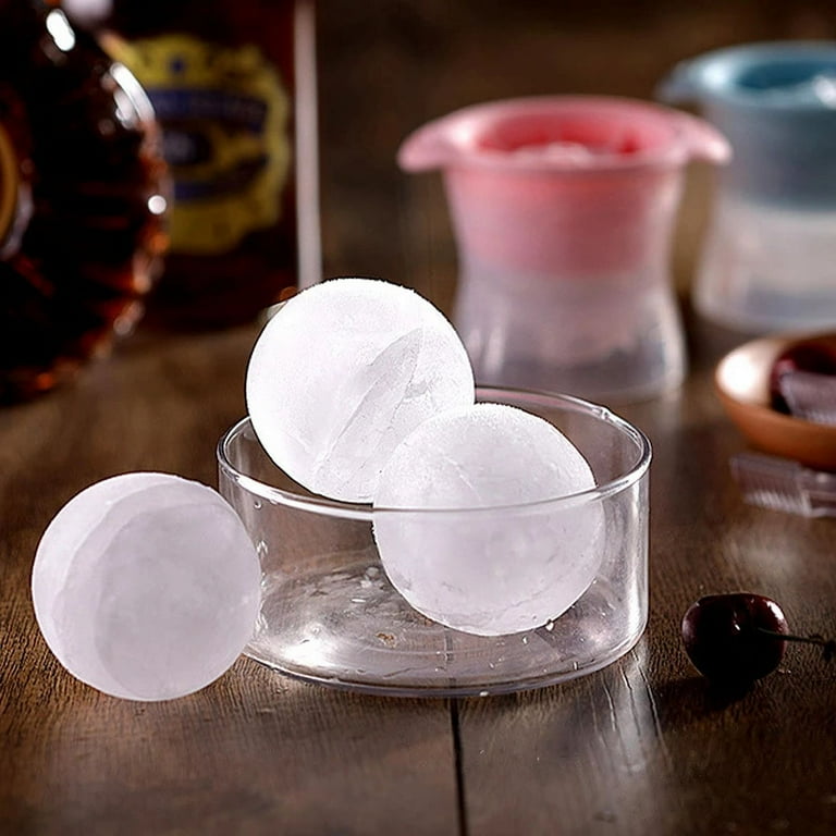 Round Ice Ball Mold Maker Whiskey Ice Box Large Spherical Frozen