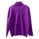 thumbnail image 3 of Suéter Gibobby Dama de manga larga con cuello redondo color sólido morado M, 3 of 4