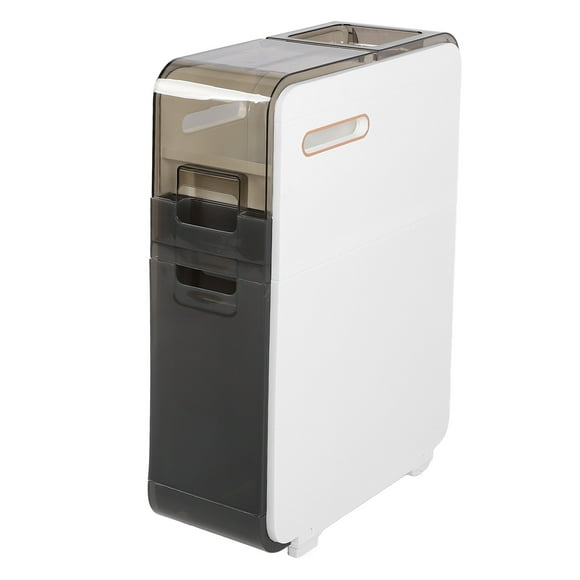 Small Bathroom Storage Cabinet for Small Spaces Plastic Slim Bathroom Storage Cabinet Narrow Bathroom Storage Space Saving Floor Organizer Side Unit Small Storage Cabinet