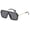 Black, variant on OWL Oversized Sunglasses for Women Men UV400 Lens Flat Mirror Top Rimless Eyewear