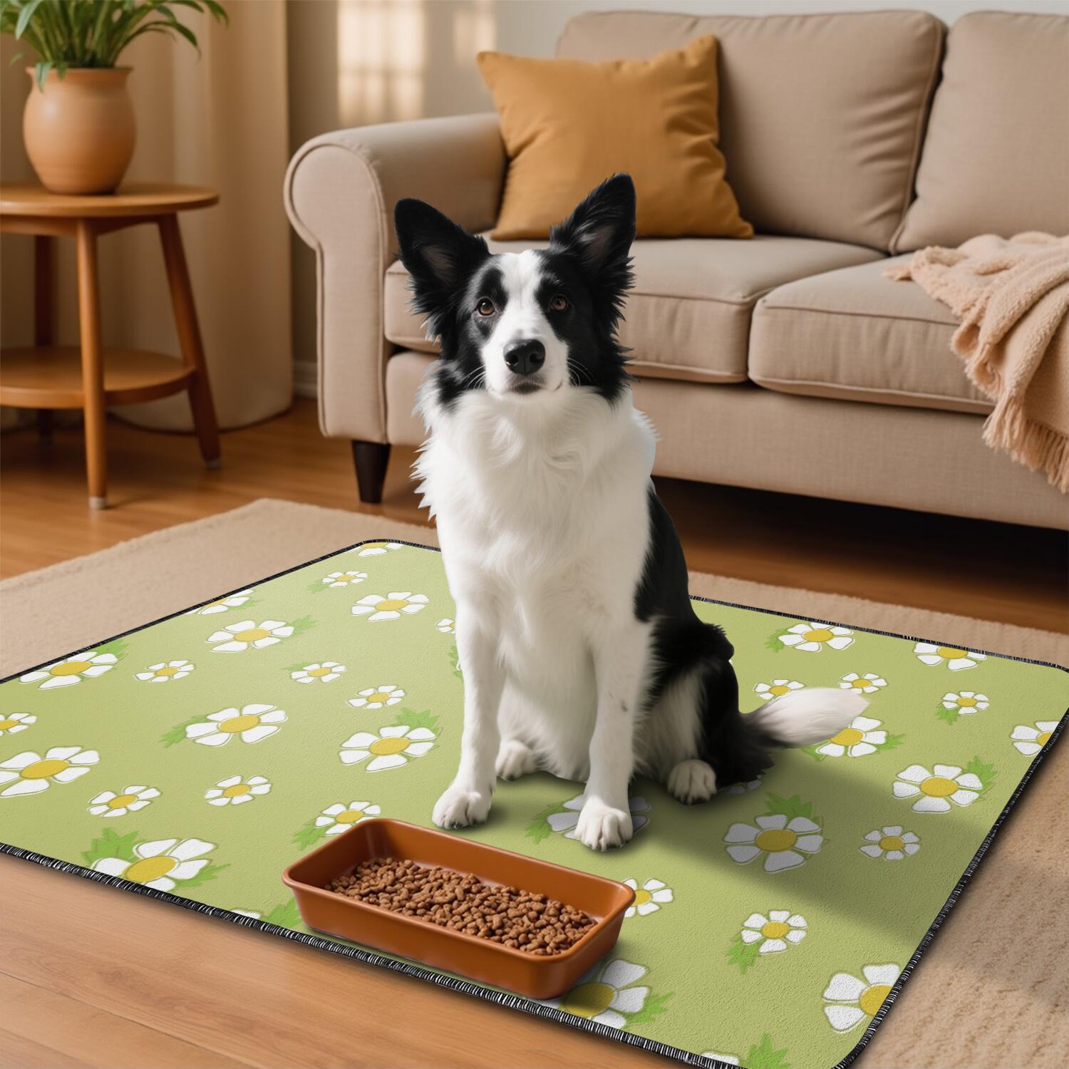 24x35 Inch Puppy Potty Pads Washable 2-Count, Reusable Dog Training Pads with Lock-in Moisture Technology and Leak-Resistant Lining for Home Use