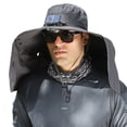 thumbnail image 6 of Pebbuoy Solar Fan Hat with Neck Flap USB Rechargeable UV Protection Cooling Fan Fishing Hat Foldable Men Women Fisherman Hiking Mountaineering Sun Hat, 6 of 7