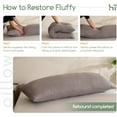 thumbnail image 3 of Memory Foam Body Pillow, Thickened Large Long Bed Pillow for Adults, Full Body Pillow with Removable Pillow Cover(20x54 Inch), 3 of 7