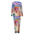 thumbnail image 6 of Super Kitties Women's Pajama Sets Long Sleeve Pajamas Top And Pants Sleepwear Nightwear Soft Pjs Lounge Sets, 6 of 8