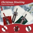 thumbnail image 3 of Yexmas 6-Pack Christmas Stockings, 18" Personalized Xmas Stockings, Large Knitted Stockings for Holiday Party Decor Burgundy, lvory, Green, 3 of 7