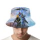 thumbnail image 4 of Halo Sombrero bucket para adultos, gorra de protección solar, sombrero de pescador plegable para viajes al aire libre, pesca y actividades de verano, 4 of 6