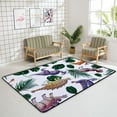 thumbnail image 4 of Crawling Indoor Carpet Play Mat Tropical Green Leaf Dinosaur for Living Room Bedroom Educational Nursery Floor Mat Area Rug 60x39inch Carpet Runner, 4 of 6