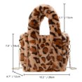 thumbnail image 1 of Bolsa cruzados de invierno para mujer pequeño con estampado de leopardo y cadena felpa suave para fiesta Sywqhk Para Estrenar, 1 of 9