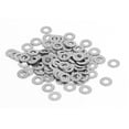 thumbnail image 1 of Arandelas planas de acero inoxidable M2 304, juntas, espaciadores, tono plateado, 100 piezas, 1 of 2