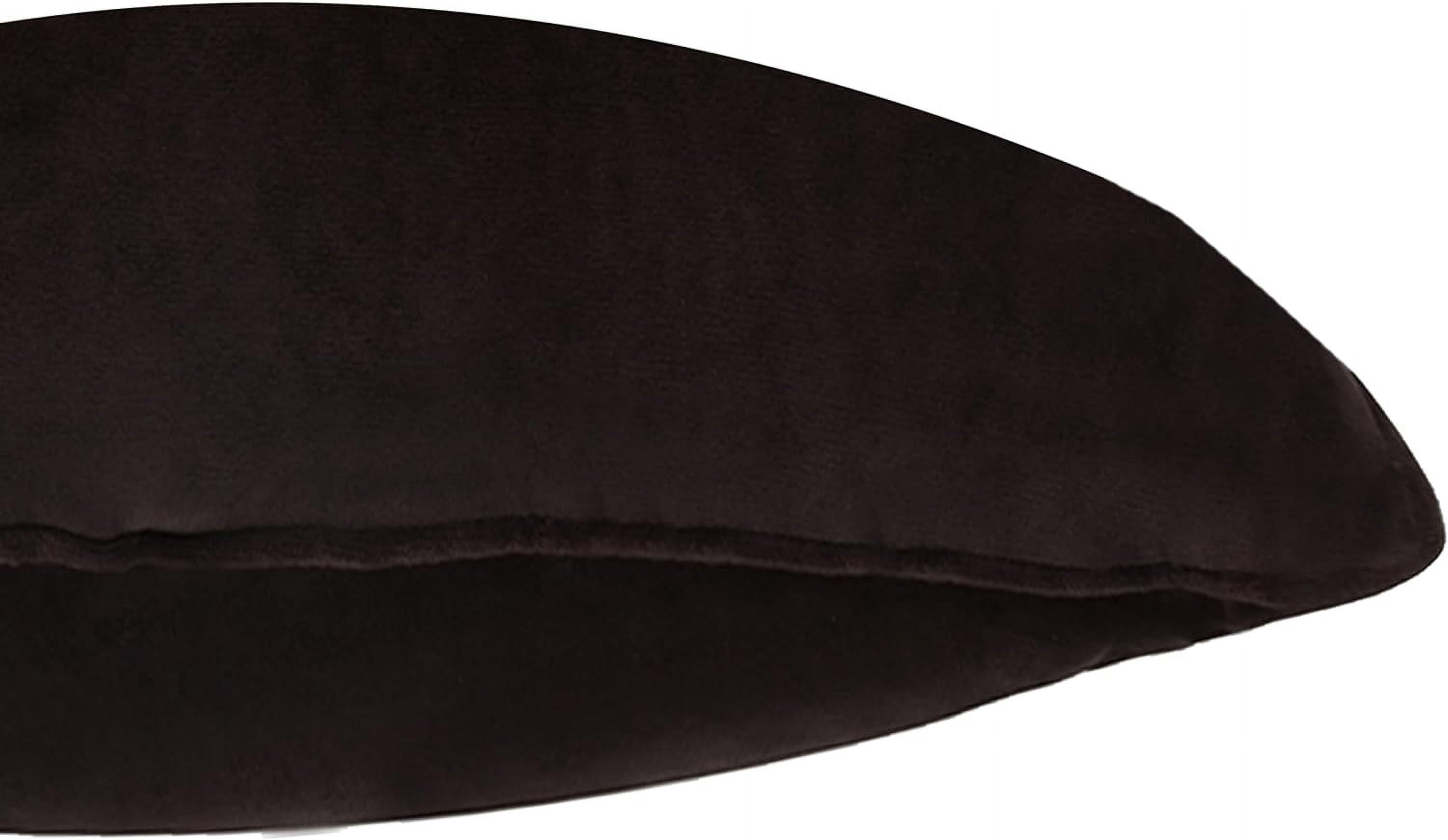 A1HC Hypoallergenic Down Alternative Pillow Inserts, 12x20 in, Rectangular, Pack of 2, Smoky Black