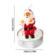 thumbnail image 3 of Bouanq Christmas Decorations Xmas Tree Ornaments Christmas Eve, Christmas Snowman Decoration Candles, Family Decoration, Desktop Decoration, Small Candles Christmas Gifts on Clearance, 3 of 6
