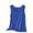 Blue, variant on Asxite Tank Tops for Women Plus Size Sleeveless Solid Color Round Neck Pleated Wide Strap Casual Blouse