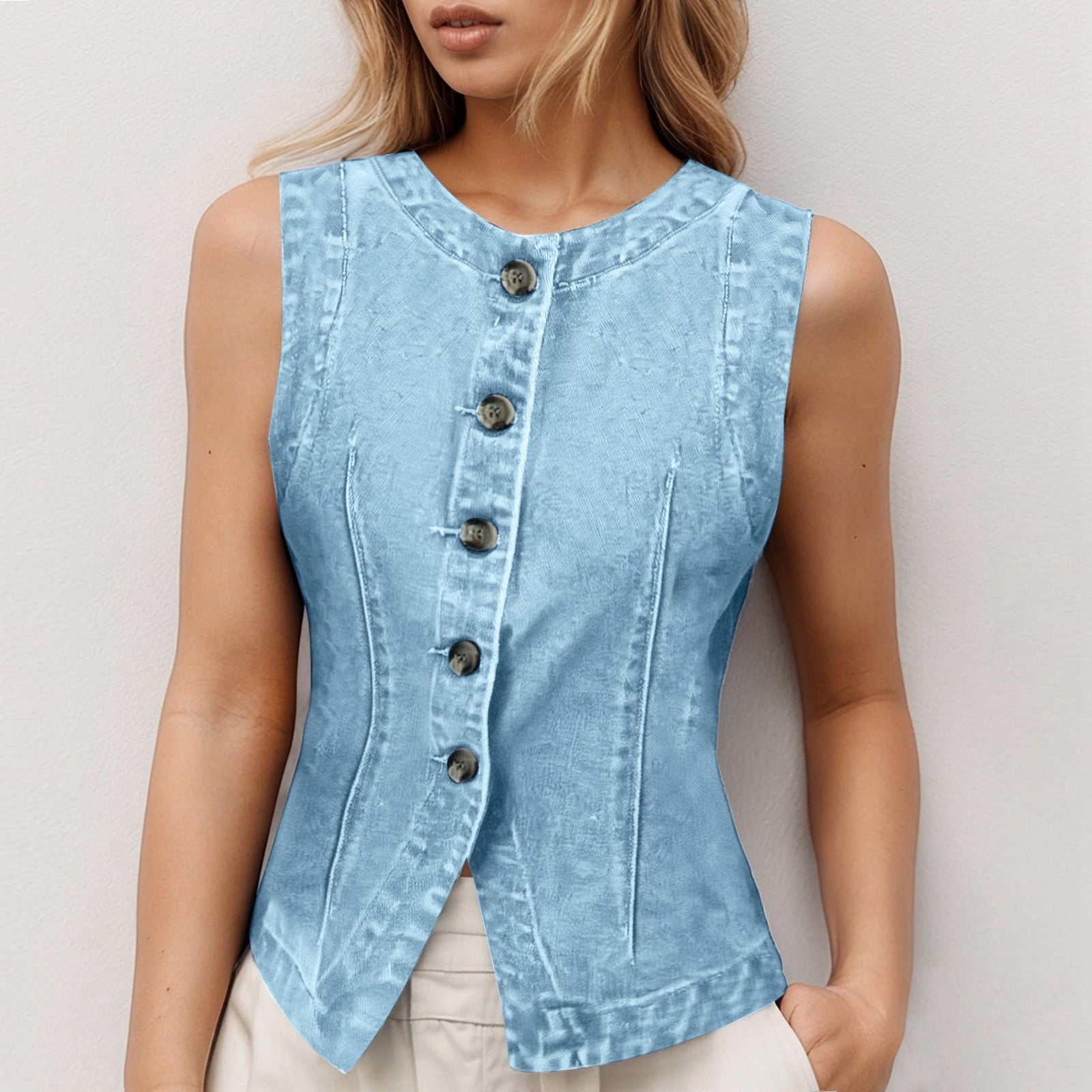 SHIXIAOO Veste Courte en Denim pour Femmes Veste en Jean Robes