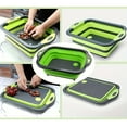 thumbnail image 4 of Drain Rack Kitchen Organizer for Countertop - Multifunctional Drying Rack with Foldable Board and System for Vegetables Fruits Dishes and Storage, 4 of 6
