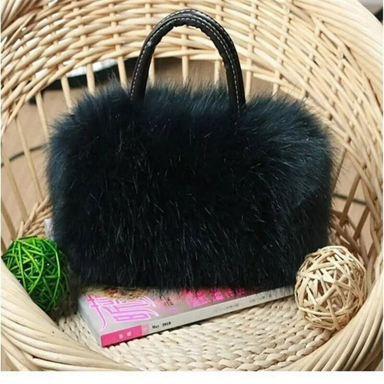 Rabbit fur handbag sale