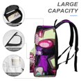 thumbnail image 4 of Invader Zim Gir Cartoon Adjustable Laptop Backpack Daypack Satchel Bookbag Half Printed Rucksack Travel Bag, 4 of 8