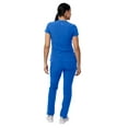 thumbnail image 2 of Adar Addition Go-Basic Scrub Set For Women - Slim V-Neck Scrub Top & Skinny Cargo Scrub Pants - A9200 - Royal Blue - XL, 2 of 7